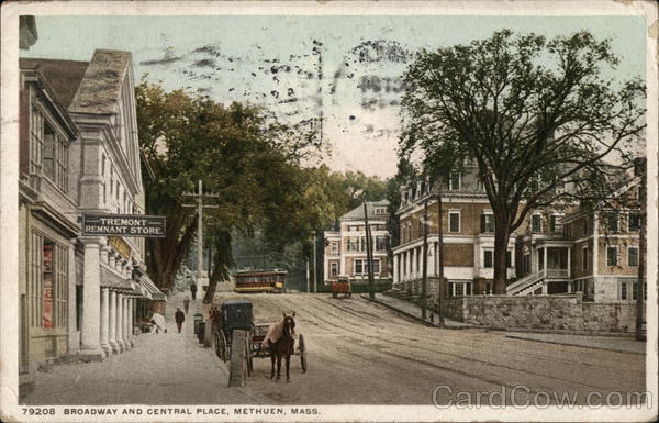 Broadway and Central Place Methuen Massachusetts