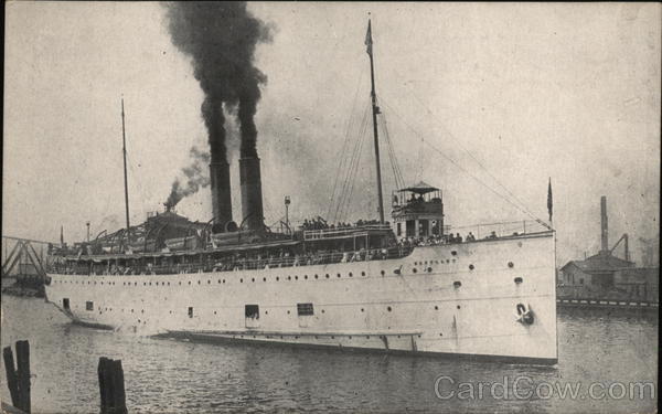 The Ill-Fated SS Eastland Which Turned Turtle in the Chicago River