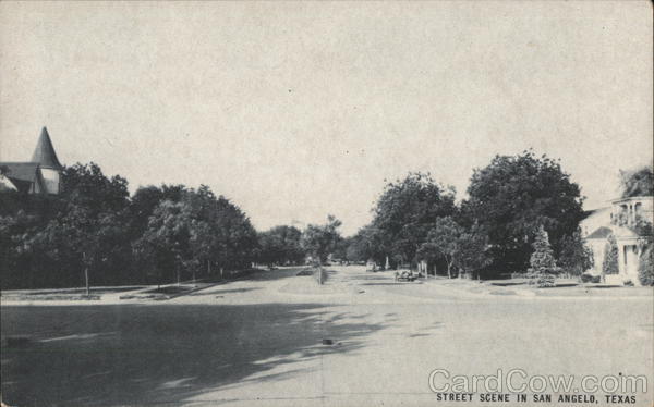 Residential Street Scene San Angelo Texas
