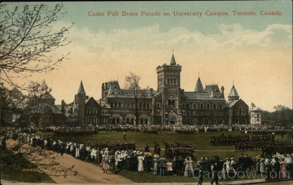 Cadet Full Dress Parade on University Campus Toronto Canada