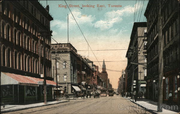 King Street Looking East Toronto Canada Ontario