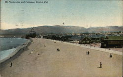 Promenade and Cottages Venice, CA Postcard Postcard Postcard