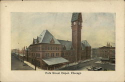 Polk Street Depot Chicago, IL Postcard Postcard Postcard