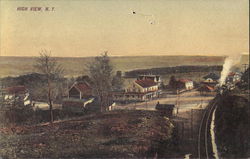 View of Town High View, NY Postcard Postcard Postcard