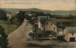 Main Street View White Sulphur Springs, NY Postcard Postcard Postcard