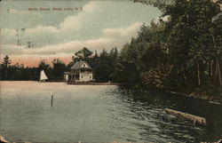 View of North Shore White Lake, NY Postcard Postcard Postcard