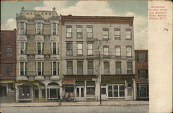 Broadway Central Hotel and Keeler's Hotel Annex Albany, NY Postcard Postcard 