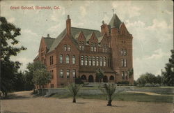 Grant School and Grounds Riverside, CA Postcard Postcard Postcard