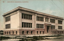 Street View of High School Bakersfield, CA Postcard Postcard Postcard