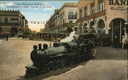 Venice Miniature Railway California Postcard Postcard Postcard