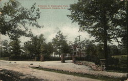 Entrances to Washington Park Hasbrouck Heights, NJ Postcard Postcard Postcard