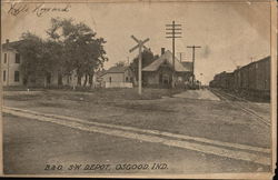 B.&O. S-W Depot Postcard