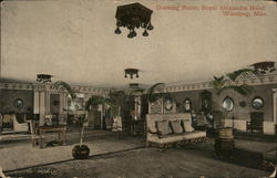 Drawing Room, Royal Alexandra Hotel Postcard