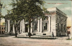 Post Office Building Evanston, IL Postcard Postcard Postcard
