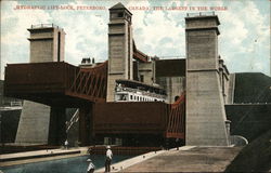 Hydraulic Lift-Lock, The Largest in the World Postcard