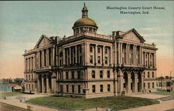 Huntington County Court House Indiana Postcard Postcard Postcard