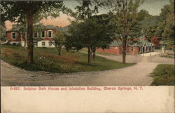 Sulphur Bath House and Inhalation Building Postcard