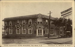 First National Bank Building Bay Shore, NY Postcard Postcard Postcard