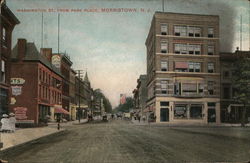 Washington Street from Park Place Morristown, NJ Postcard Postcard Postcard