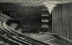 Interior RKO Roxy Theatre - Radio City New York, NY Postcard Postcard Postcard