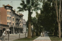 Hotel St. James and Park San Jose, CA Postcard Postcard Postcard