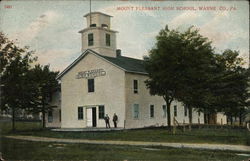 Mount Pleasant High School Pennsylvania Postcard Postcard Postcard
