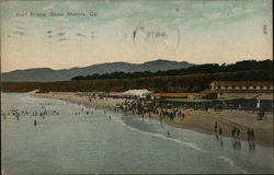 Surf Scene Santa Monica, CA Postcard Postcard Postcard