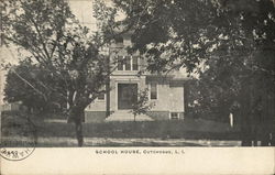Street View of School House Cutchogue, NY Postcard Postcard Postcard