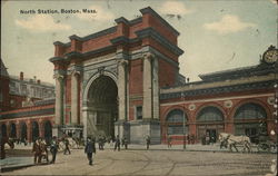 View of North Station Boston, MA Postcard Postcard Postcard