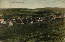 View of East Meredith New York Postcard Postcard Postcard