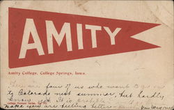 Amity - Amity College Postcard