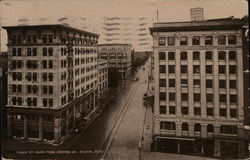 Fannin Street South from Preston Avenue Postcard