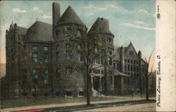Street View of Public Library Toledo, OH Postcard Postcard Postcard