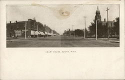 Street View of Court House Austin, MN Postcard Postcard Postcard