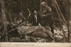 A Good Shot Near Howley Lake NFLD Newfoundland And Labrador Canada Hunting Postcard Postcard Postcard