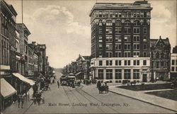 Main Street Looking West Lexington, KY Postcard Postcard Postcard