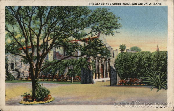 The Alamo and Courtyard San Antonio Texas