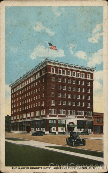 The Marvin Hughitt Hotel and Elks Club Huron South Dakota