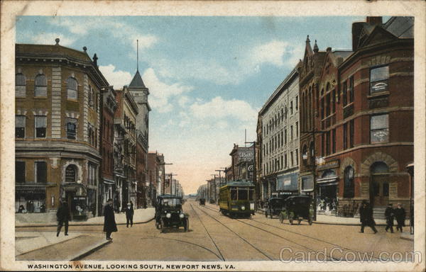 Washington Avenue looking South Newport News Virginia