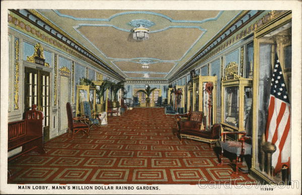 Main Lobby, Mann's Million Dollar Rainbo Gardens Chicago Illinois