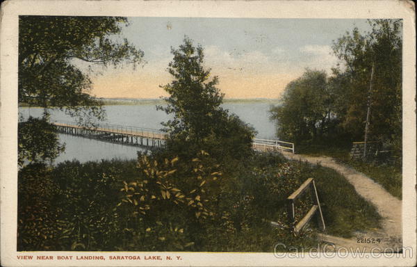 View near Boat Landing Saratoga Lake New York