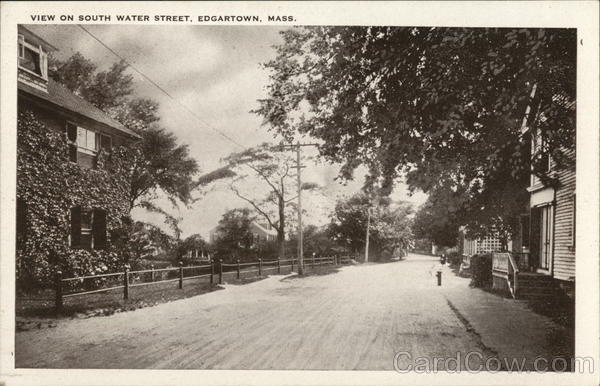 View on South Water Street Edgartown Massachusetts
