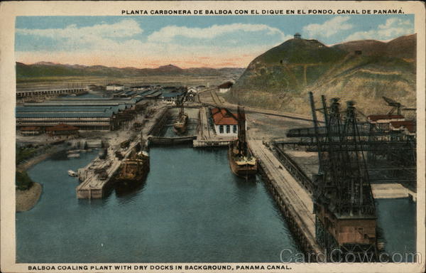 Coaling Plant and Dry Docks, Panama Canal Balboa