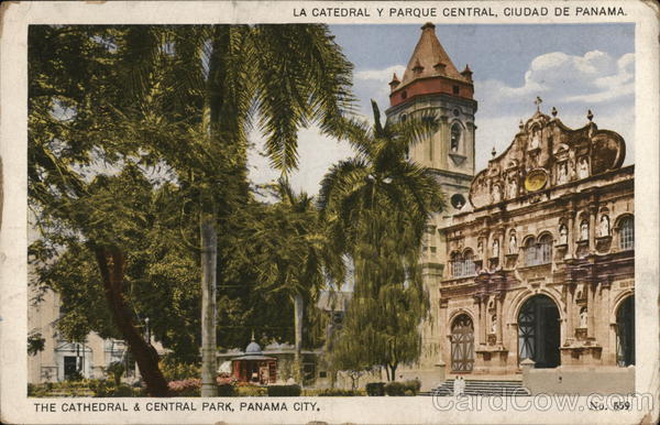 The Cathedral and Central Park Panama City