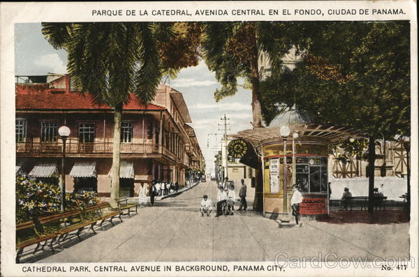 Cathedral Park, Central Avenue In Background Panama City
