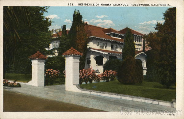 Residence of Norma Talmadge Hollywood California