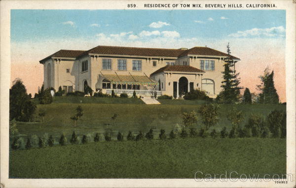 Residence of Tom Mix Beverly Hills California