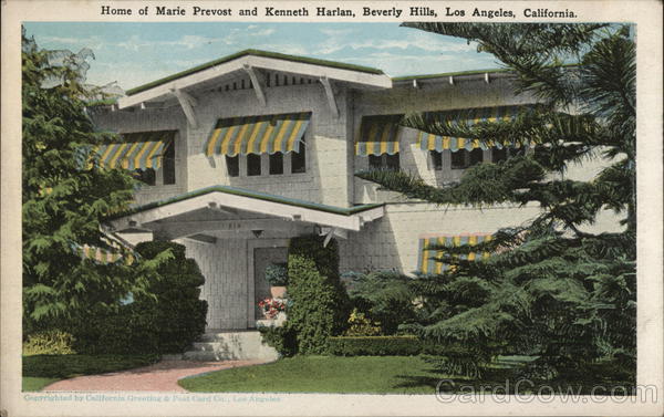 Home of Marie Prevost and Kenneth Harlan, Beverly Hills Los Angeles California