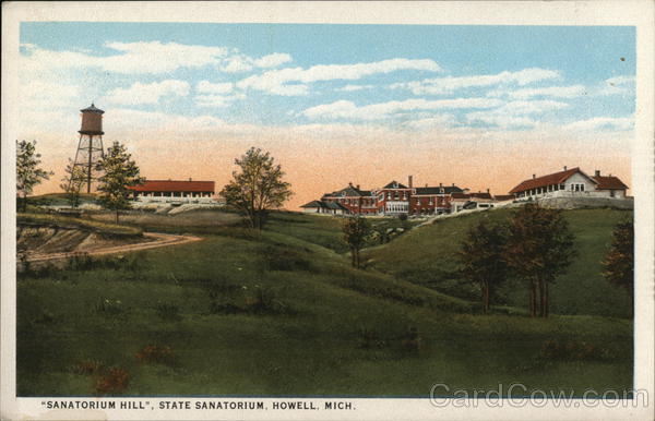 Sanatorium Hill, State Sanatorium Howell Michigan
