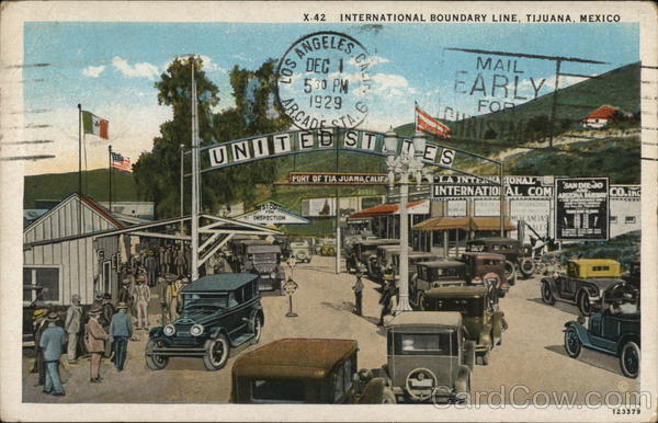 International Boundary Line Tijuana Mexico